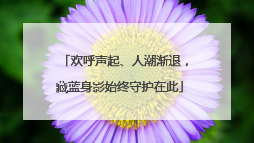 欢呼声起、人潮渐退，藏蓝身影始终守护在此